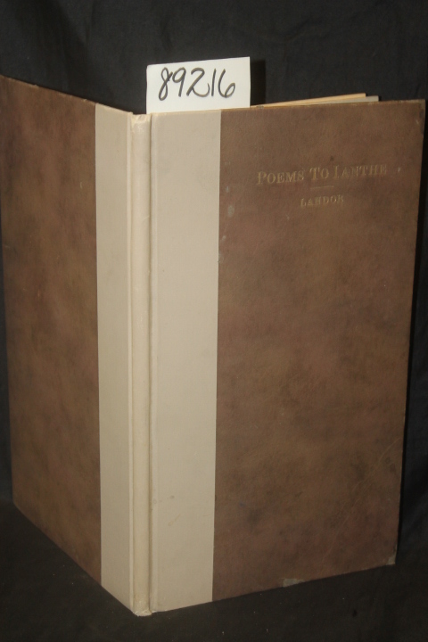 Landor, Walter Savage: Poems to Ianthe