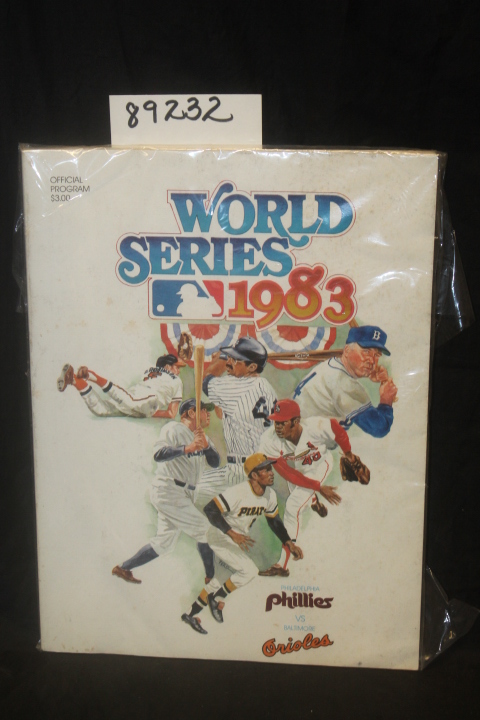 MAJOR LEAGUE BASEBALL: World Series 1983 Program PHILLIES ORIOLES