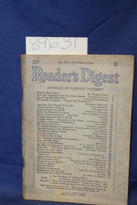 Reader's Digest ; Littell, Robert ; ...: Reader's Digest, Radios Plug-Uglies ...