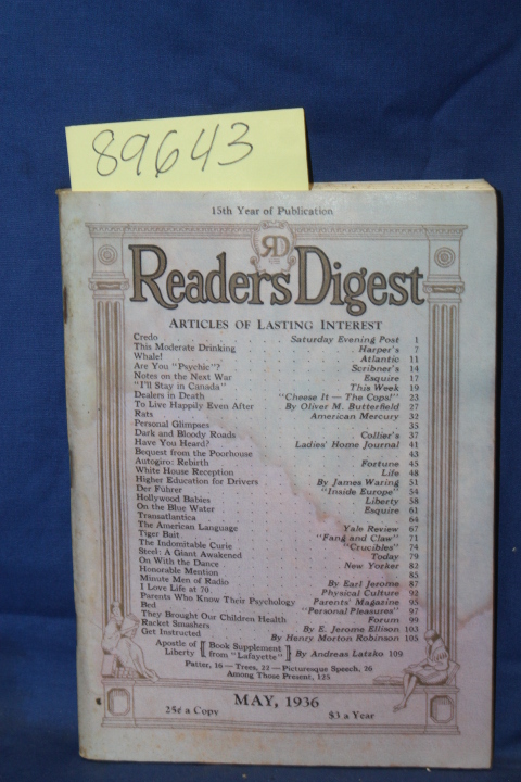 Reader's Digest ; Butterfield, Olive...: Reader's Digest, To Live Happily Eve...