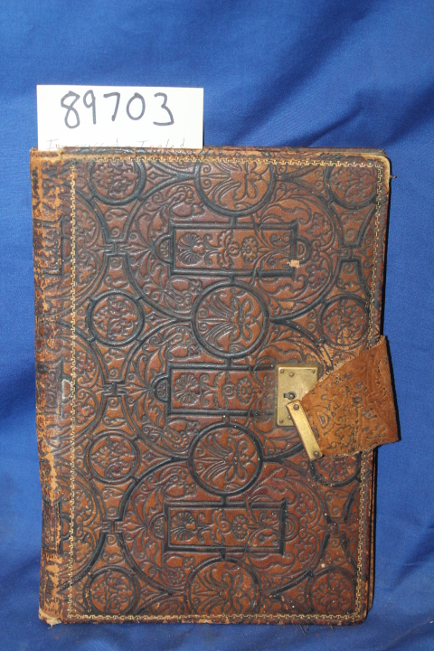 Leather Book Cover: Impressed Tooled Leather HAND MADE Book Cover