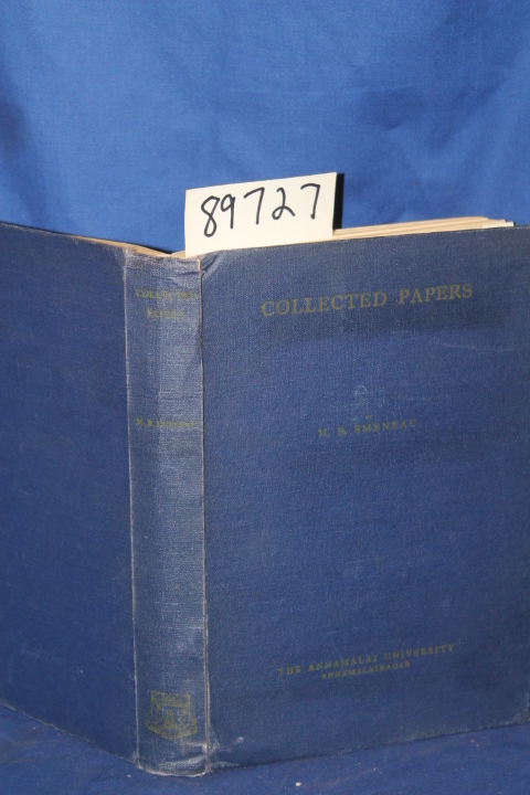 Emeneau, M. B.: Dravidian Linguistics Ethnology and Folktales Collected Papers