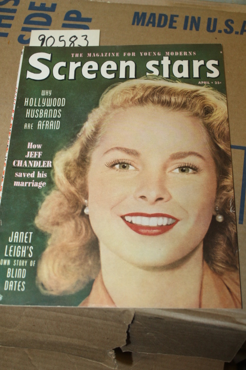 Little, Bessie: Screen Stars April 1952 Vol 10 No. 2 Janet Leight in color on...