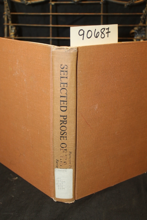 Kermode, Frank: Selected Prose of T.S. Eliot