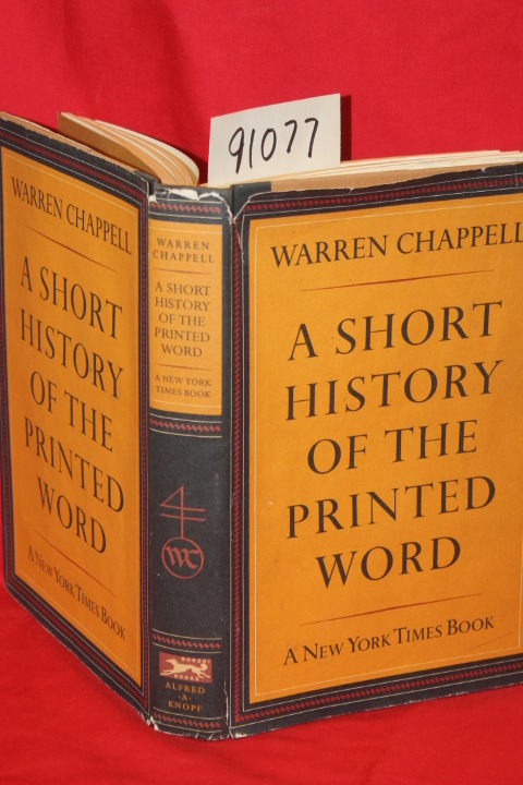 Chappell, Warren: A Short History of the Printed Word