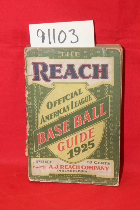Richter, Francis C.: The Reach 1925 Official American Baseball Guide for 1925