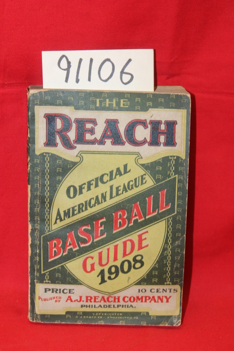 Richter, Francis C.: The Reach 1908 Official American Baseball Guide for 1908