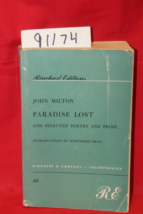 Milton, John: Paradise Lost and Selected Poetry and Prose