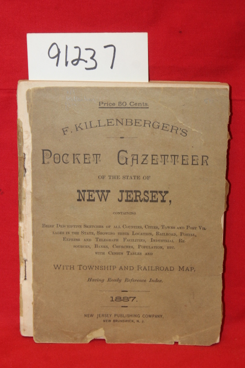 Killenberger, F.: F. Killenberger's Pocket Gazeteer of The State of New Jersey
