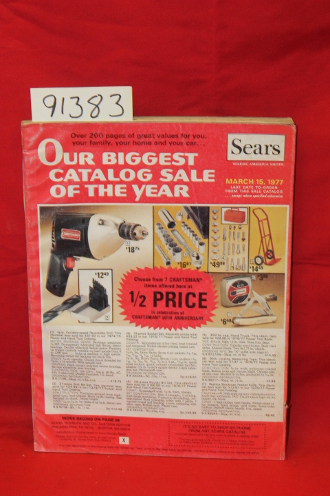 Sears Roebuck: Sears Our Biggest Catalog Sale of the Year 1977