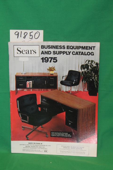 Sears Roebuck: Sears Business Equipment and Supply Catalog 1975