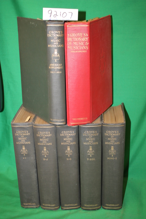 Colles, H. C.: Grove's Dictionary of Music and Musicians