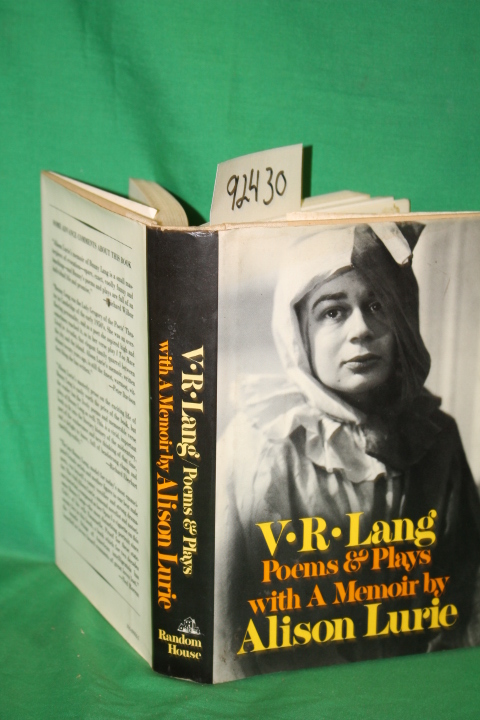 Lang, V.R.; Lurie, Alison: V.R. Lang Poems & Plays