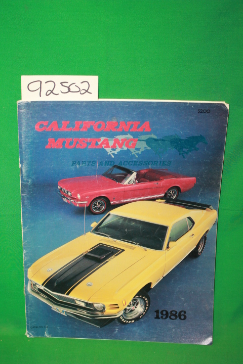 California Mustang: California Mustang:Parts and Accessories:1986