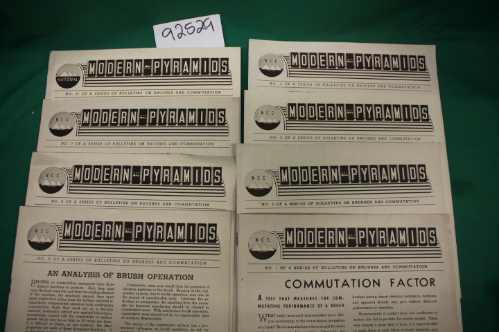 National Carbon Company: Modern Pyramids: A Series of Bulletins on Brushes an...