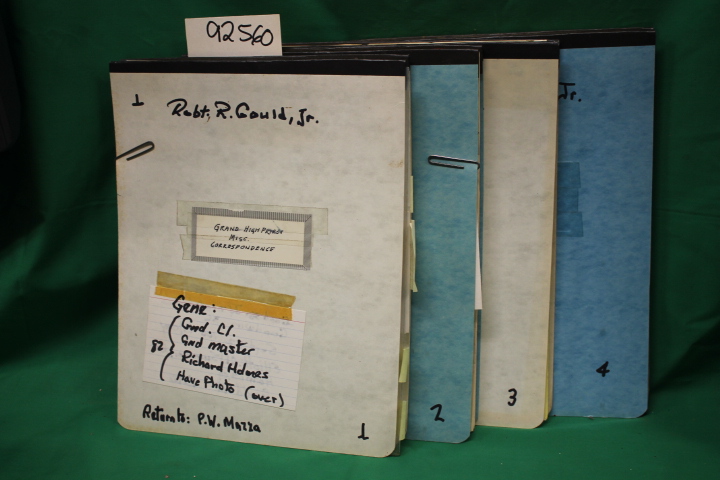 Gould, Robert R.: Notes from Grand Royal Arch Chapterof the State of New Jers...