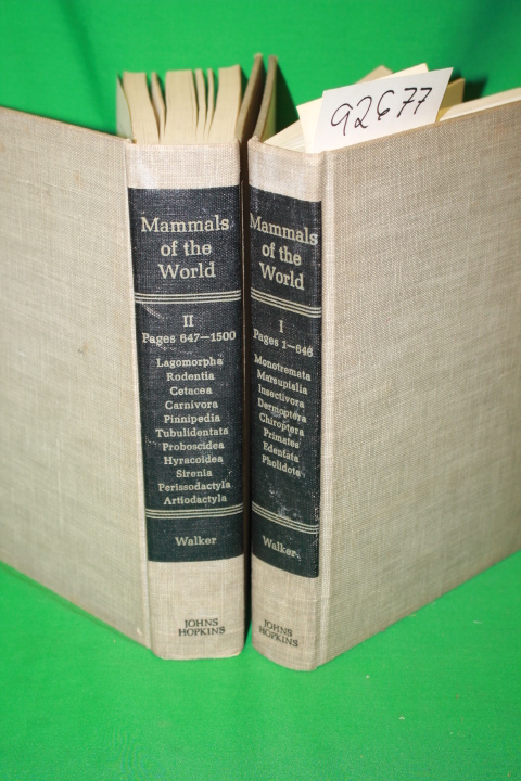 Walker, Ernest P.: MAMMALS OF THE WORLD VOL 1 & 2