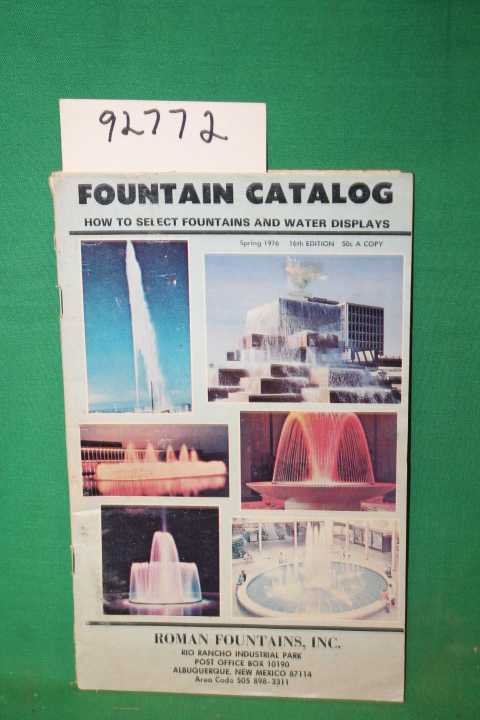 Roman Fountains: Fountain Catalog How to Select Fountains and Water Displays ...