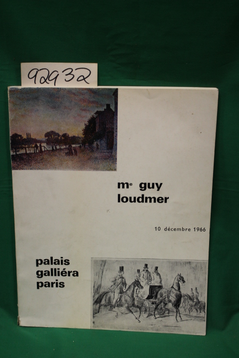Loudmer, Me Guy: Importants Tableaux Modernes Par Bonnard, Bottini, Brianchon...