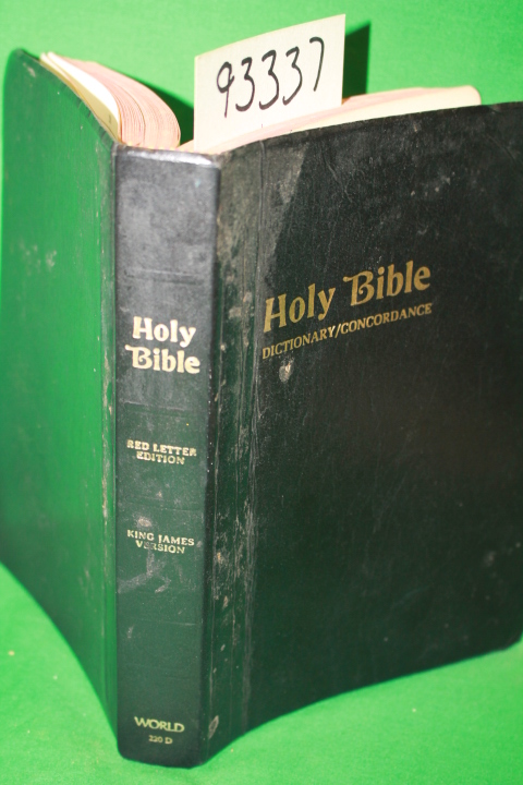 World: Holy Bible Dictionary/Concordance Red Letter Edition