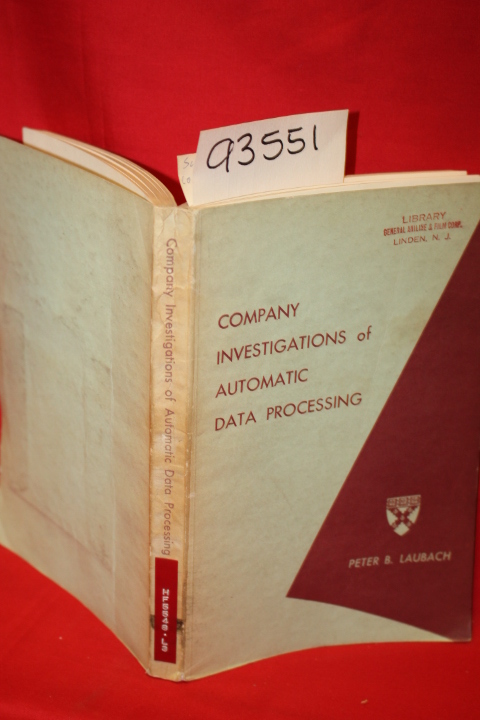 Laubach, Peter: Company Investigations of Automatic Data Processing