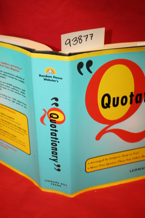 Roy Frank, Leonard: Quotationary