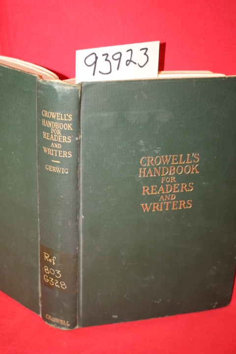 Gerwig, Henrietta: Crowell's Handbook for Readers and Writers