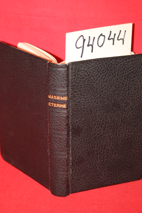 Preghiere, Libro di; Scalan, Arthur J.: Massime Eterne Di San Alfonso De'Liguori