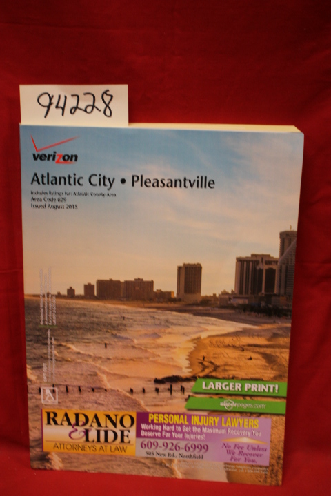 Verizon: Atlantic City-Pleasantville Phone Book