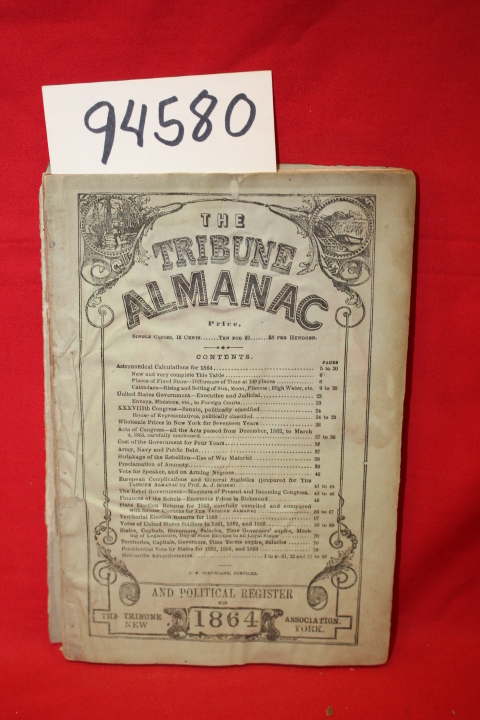 Cleveland, J. F.: The Tribune Almanc and Political Register for 1864