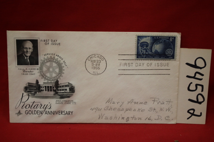 Rotary International: Rotary Envelope Addressed to Mary Anne Pratt of Washing...
