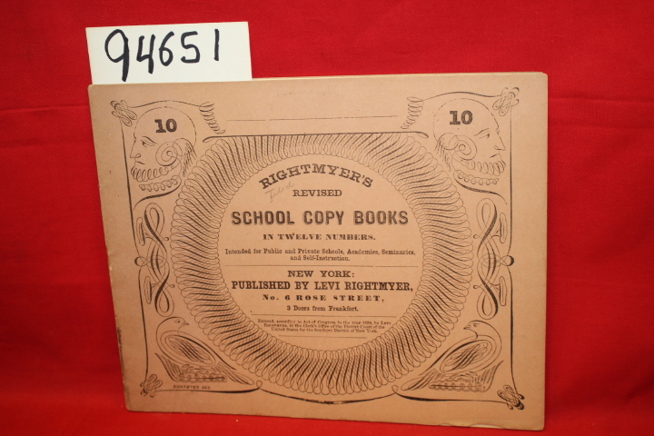 Rightmyer, Levi: Rightmyer's Revised School Copy Books in Twelve Numbers Penm...