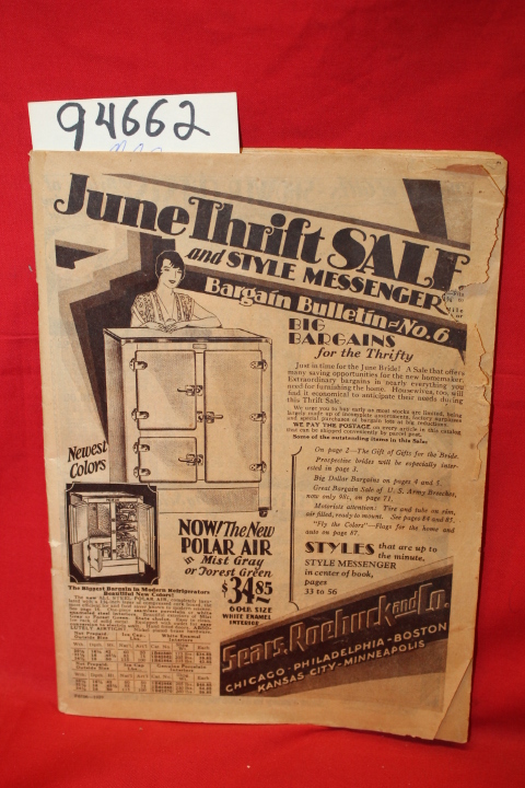 Sears Roebuck: June Thrift Sale and Style Messenger Bargain bulletin No. 6