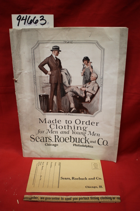 Sears Roebuck: Made to Order Clothing for Men and Young Men 32 wool samples