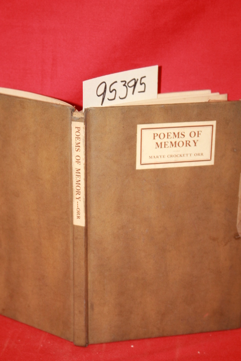 Orr, Marye Crockett: Poems of Memory