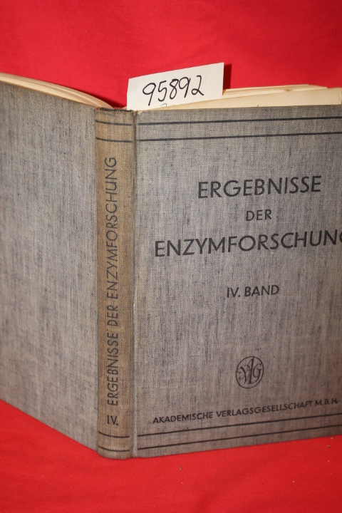 Nord, F. F.; Weidenhagen, R.: Ergebnisse der Enzymforschung (Results of enzym...