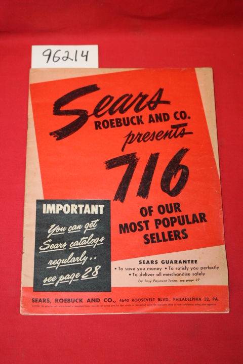 Sears Roebuck: Sears Roebuck and Co. Presents 716 of our Most Popular Sellers