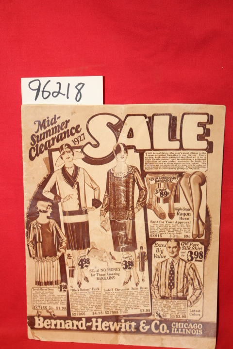 Bernard-Hewitt & Co.: Mid-summer Clearance Sale 1927