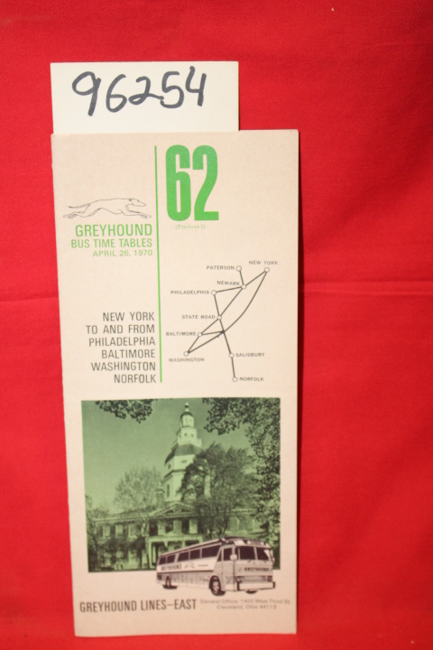 Greyhound: Greyhound Bus Time Tables April 26 1970