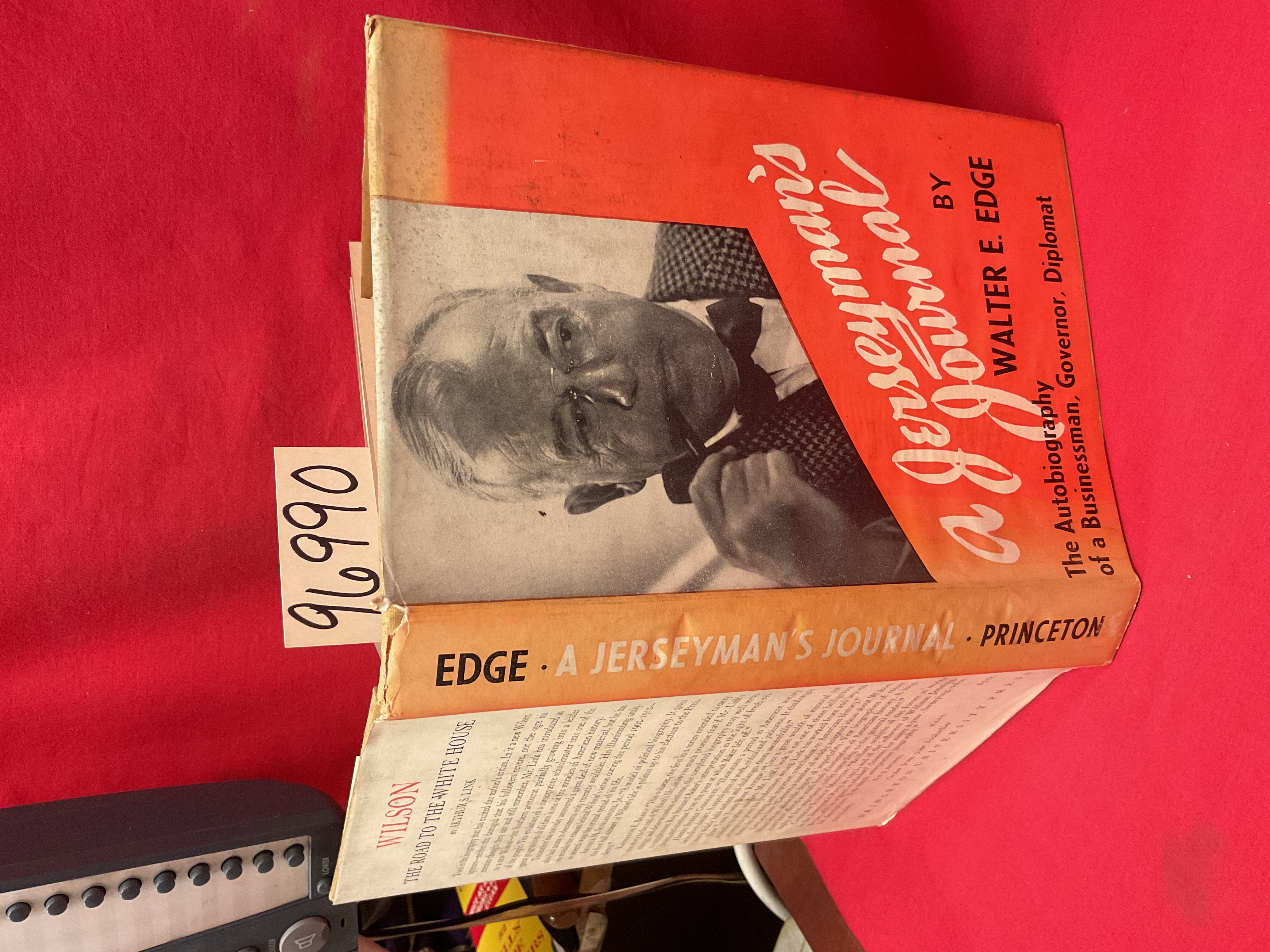 Edge, Walter E.: A Jerseyman's Journal: the Autobiography of a Businessman, G...