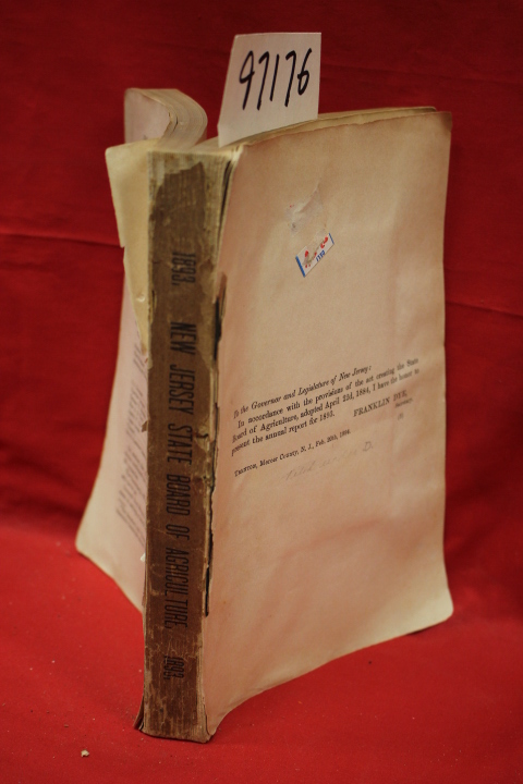 Burrough, Edward: New Jersey State Board of Agriculture