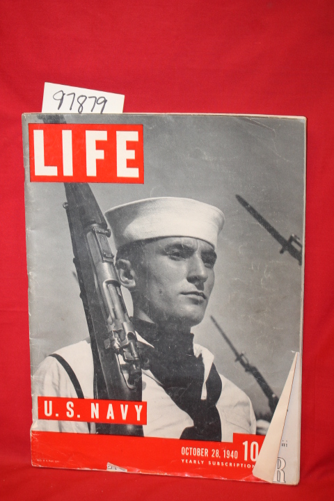 Time, Inc.: Life October 28, 1940 Volume 9 Number 15  U. S. NAVY SEAMAN AT AT...