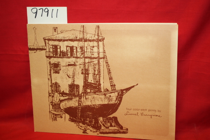 Barrymore, Lionel: Four Color-Etch Prints by Lionel Barrymore