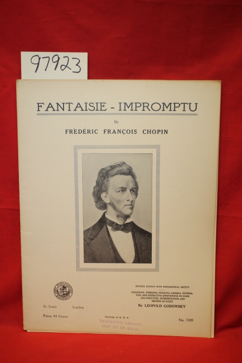Chopin, Frederic Francois: Fantaisie - Impromptu (Sheet Music  PORTRAIT ON CO...