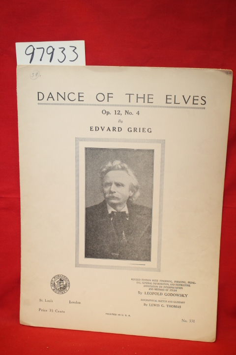 Grieg, Edvard: Dance of the Elves (Sheet Music  PORTRAIT ON COVER )