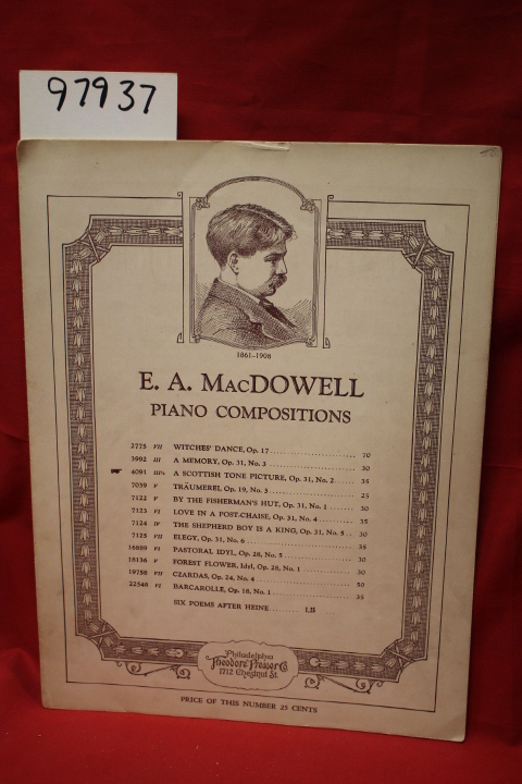 MacDowell, E. A.: Piano Compositions: A Scottish Tone Picture (Sheet Music  P...