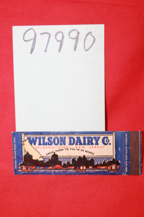 Wilson Dairy Co.: Wilson Dairy Co. Match Book