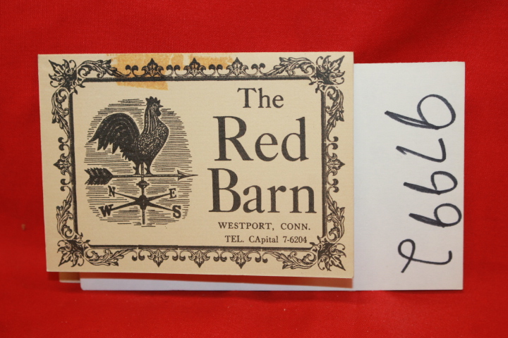 The Red Barn: The Red Barn Table Card