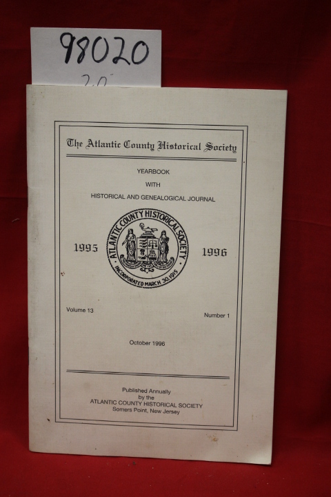 Delcher, Edith; Harris, Murray: The Atlantic County Historical Society Volume...
