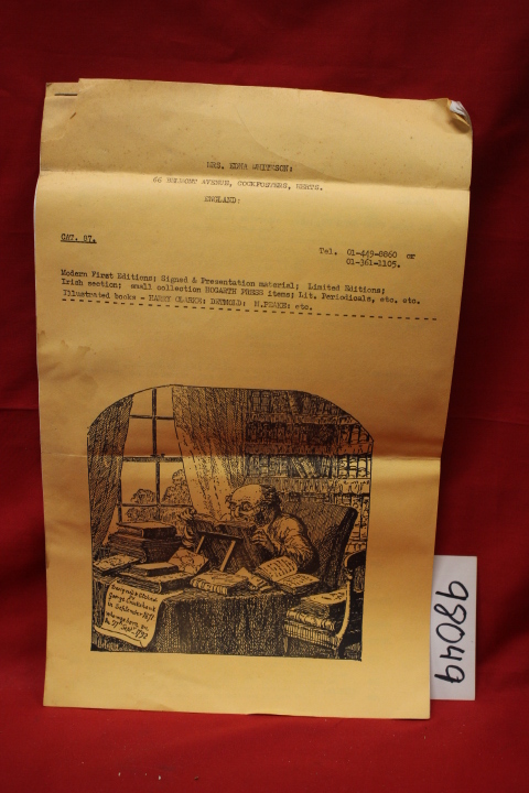 WHITESON, EDNA BOOKDEALER: Cat. 87: Modern Firts Editions, Signed & Presentat...